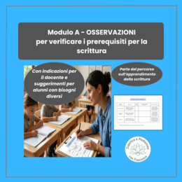 Missione Scrittura - Modulo A: Test Preliminare e Griglia di Osservazione a 360° (con Note di Mediazione)