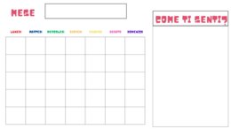 Calendario con attacca e stacca