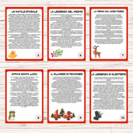 24 leggende, curiosità e storie di Natale da stampare - Calendario dell'avvento per la scuola primaria