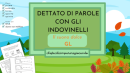 DETTATO CON GLI INDOVINELLI: IL SUONO DOLCE GL