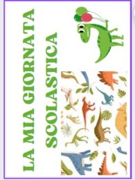 Materiali per la realizzazione di un agenda visiva scolastica a tema Dinosauri