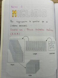 Quaderno MATEMATICA classe TERZA: IL MIGLIAIO (quarta parte)
