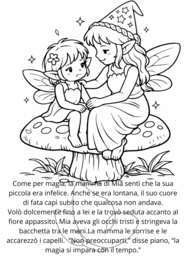 Mia la Fata – Libro da Colorare per Bambini 3-7 Anni | 15 Disegni Facili con Storia | Attività Educativa Prescolare