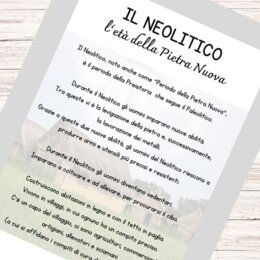 Schede didattiche Neolitico