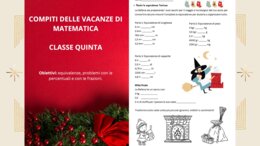 Compiti delle vacanze di matematica_Natale dalla prima alla quinta elementare