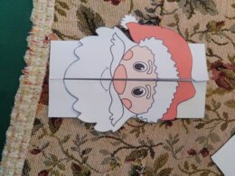 Bigliettodi natale a forma di babbo natale