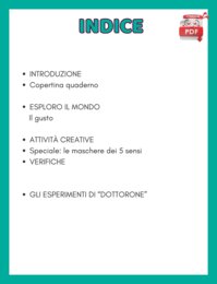 IL SUPER QUADERNO DI SCIENZE:cl1- il gusto