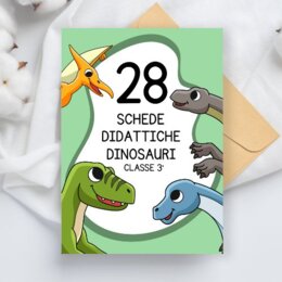Schede didattiche dinosauri classe terza