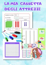 Kit completo matematica e geometria in classe prima  quaderno + 230 schede