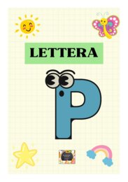 Il Quaderno di Italiano Classe 1° – Lettera P con schede neutre in b/n da completare –