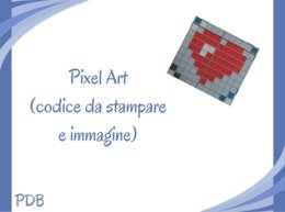 Pixel Art (Coding unplugged) - cuore
