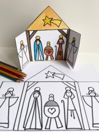 IL PRESEPE DA COLORARE