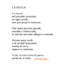 LA ZUCCA - POESI IN RIMA + DISEGNI