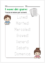 I giorni della settimana