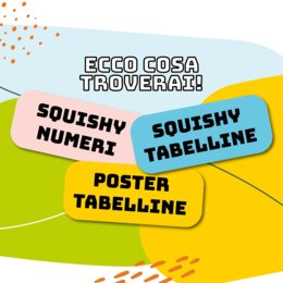 Kit "TdiTABELLINE" PaperSQUISHY e Poster (e numeri) in CT con MAESTRAINBLUEJEANS