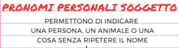 PRONOMI PERSONALI