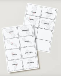 Italia meridionale e isole - Carte regioni e capoluoghi