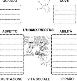 HOMO HABILIS-HOMO ERECTUS SCHEMI DA COMPLETARE