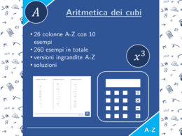 Aritmetica dei cubi | matematica | 26 colonne