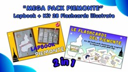 MEGA PACK PIEMONTE: Lapbook + Kit 28 Flashcards illustrate