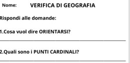 Verifica di geografia