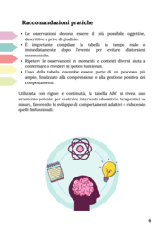 Analisi funzionale del comportamento - MINI-GUIDA ALLA COMPILAZIONE DELLA TABELLA ABC