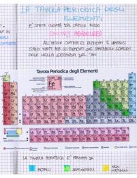 Quaderno di Scienze per la 2ª Media: Chimica, Cellula e Corpo Umano - Appunti manoscritti, schematizzati e illustrati-