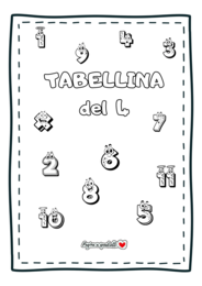 Tabellina del 4 _ Il mio quaderno delle tabelline