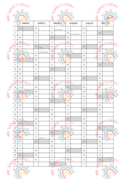 Agenda del docente spampabile 2025/26