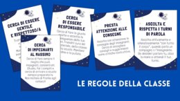 Cartelloni regole della classe (tema spazio)