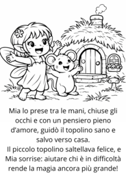Mia la Fata – Libro da Colorare per Bambini 3-7 Anni | 15 Disegni Facili con Storia | Attività Educativa Prescolare