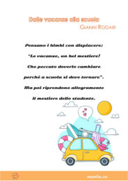 Dalle vacanze alla scuola - Poesia di Gianni Rodari