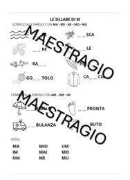 LE SILLABE DI M