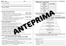 SCIENZE: VERIFICA ECOSISTEMI, BIODIVERSITA', CATENA ALIMENTARE - CLASSE QUARTA - SCUOLA PRIMARIA