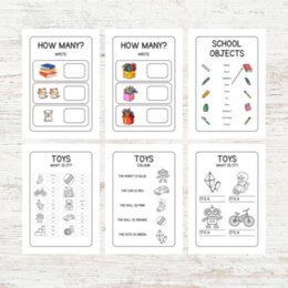 Schede didattiche inglese prima elementare - Pacchetto/Quaderno per tutto l'anno