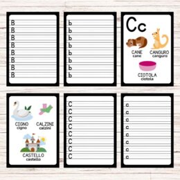 Schede per imparare a scrivere le lettere dell’alfabeto - Back to school