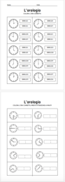 VERIFICA OROLOGIO CLASSE SECONDA