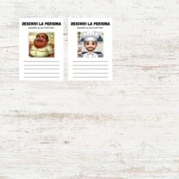 Schede didattiche descrizione persone
