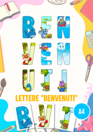 BENVENUTI: Lettere A4 da stampare