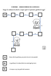 Catena di calcoli matematici - giornata mondiale della gentilezza
