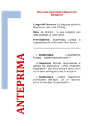 Intervista impossibile insolita a Napoleone Bonaparte
