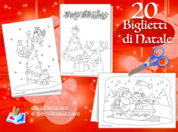 20 Biglietti natalizi da personalizzare