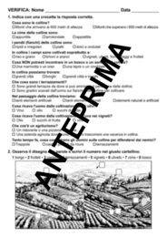 VERIFICA SULLA COLLINA CLASSE SECONDA