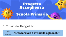Progetto Accoglienza Classi Prime Primaria