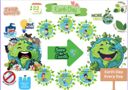 🌍 Earth Day – Bulletin Board and Classroom Decoration Set for Earth Day – 45 elements that educate, entertain, and inspire 🌍