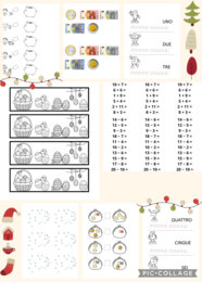 Pacchetto quaderno classe prima matematica +schede didattiche