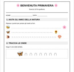 Attività pregrafismo primavera