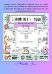 14 DIPLOMI FINE ANNO da colorare - kit inclusivo Maestra Jessi