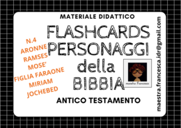 N.4 FLASHCARDS PERSONAGGI DELLA BIBBIA