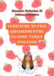 Verifiche fine primo quadrimestre italiano classe terza